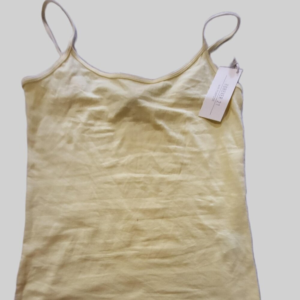 Set 2 pieces Sport pants Olive green Girls Forever 21/Tank top Yellow Size M - Picture 3 of 6
